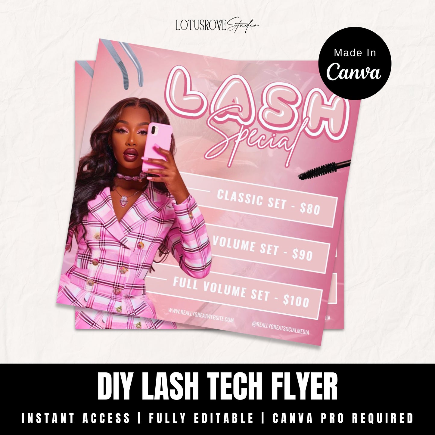 DIY Lash Tech Special Deals Flyer