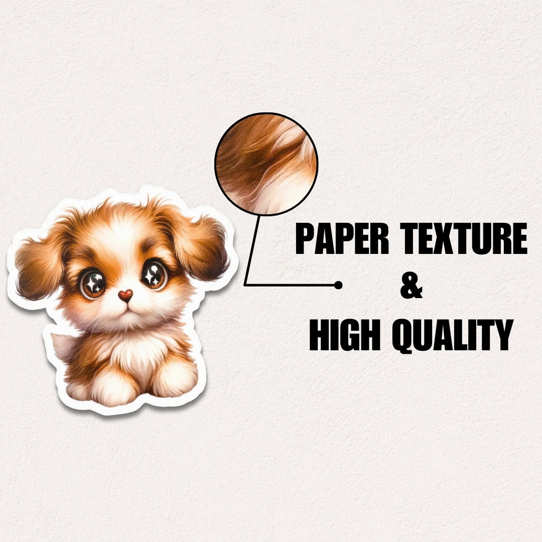 15 Watercolor Tech-Savvy Pups Digital Stickers Pack