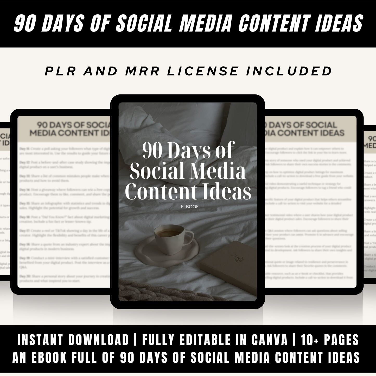 90 days of Social Media Content Ideas