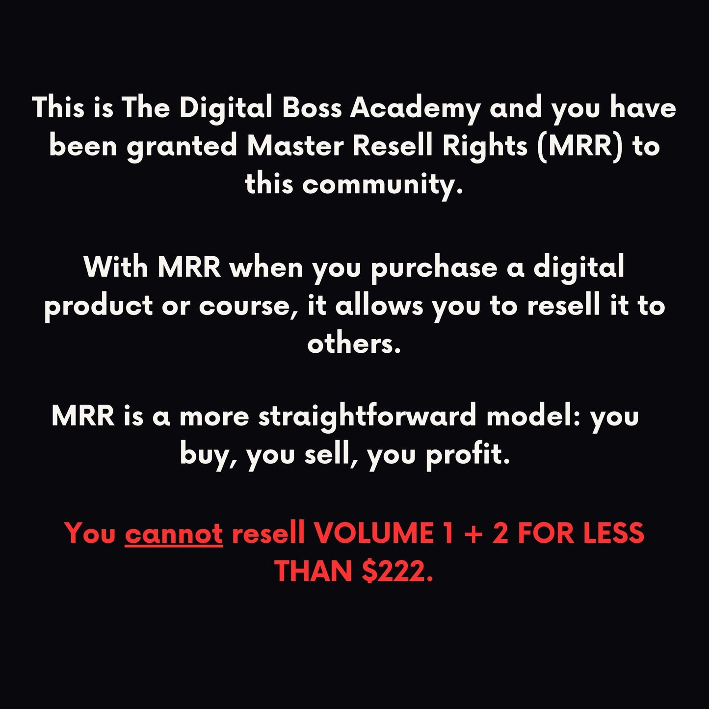 DBA VOL 2 + MRR/PLR